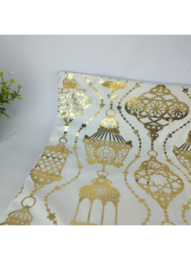 Set of 2 Ramadan Cushion Covers – High Quality Velvet & Linen - Image 3